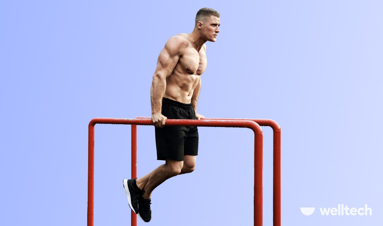 Tricep Dips on Parallel Bars